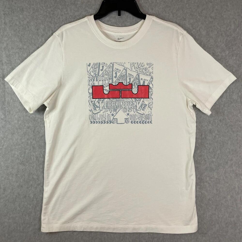 Lebron James Lebron 19 Lebronival Mens White Shirt arge T-Shirt Tee